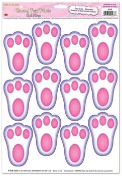 Bunny Paw Prints Peel 'N Place