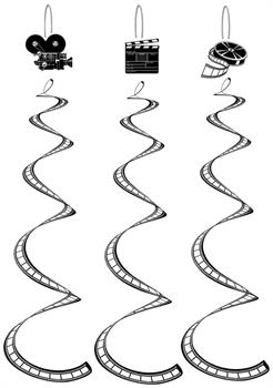 Printed Filmstrip Whirls