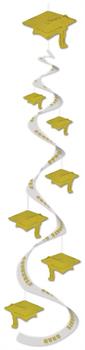 Printed Grad Cap Whirls