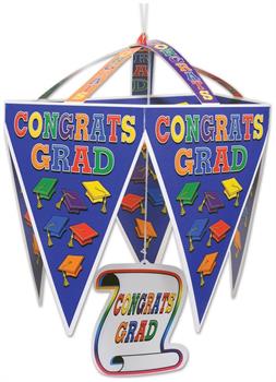 Congrats Grad Pennant Chandelier