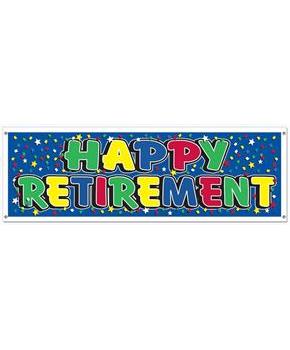 Happy Retirement Sign Banner