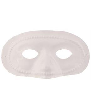 White Half Mask