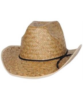 Hi-Crown Western Hat w/Shoelace Band