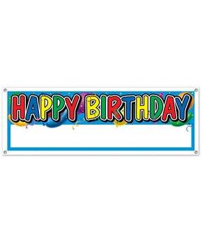 Happy Birthday Sign Banner