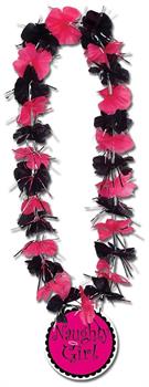 Party Lei w/Naughty Girl Medallion