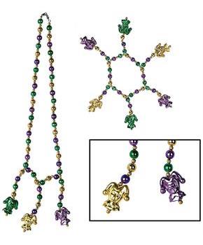 Mardi Gras Beads Choker/Bracelet Set