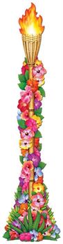 Jointed Floral Tiki Torch