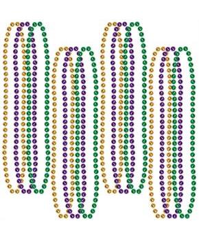Mardi Gras Small Round Beads