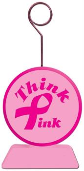 Pink Ribbon Photo/Balloon Holder