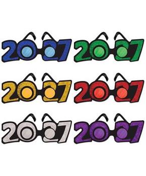 2027 Glittered Plastic Eyeglasses