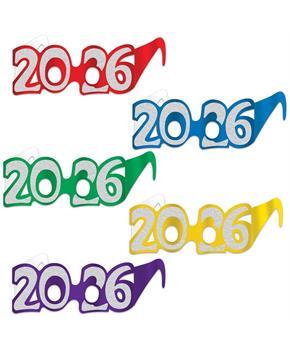 "2026" Glittered Foil Eyeglasses