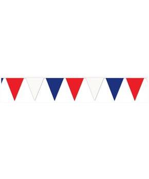 Red, White & Blue Pennant Banner