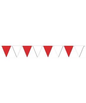 Red & White Pennant Banner
