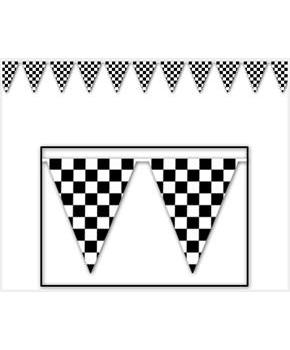 Checkered Pennant Banner