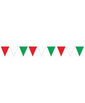 Red, White & Green Pennant Banner