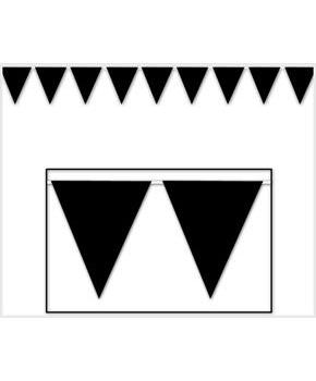 Black Pennant Banner