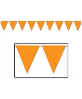 Orange Pennant Banner
