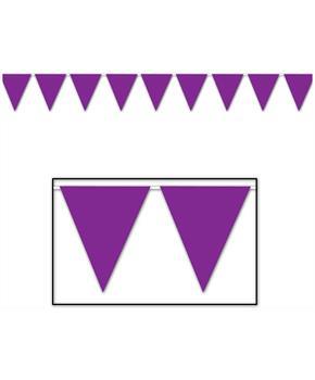 Purple Pennant Banner