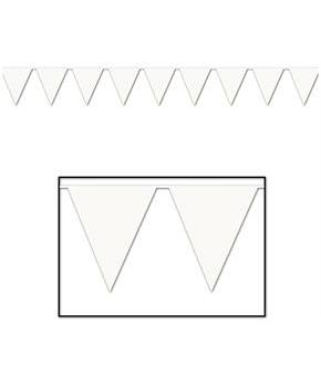 White Pennant Banner