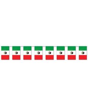 Mexican Flag Pennant Banner