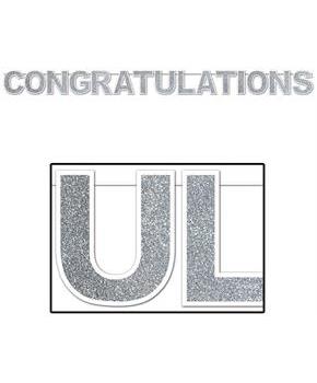 Glittered Congratulations Streamer
