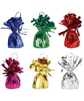 Metallic Wrapped Balloon Weights