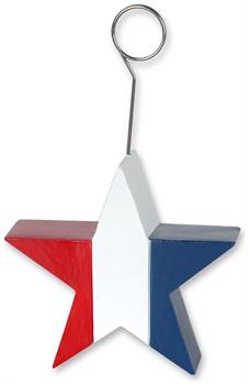 Patriotic Star Photo/Balloon Holder