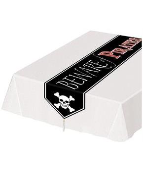 Printed Beware Of Pirates Table Runner