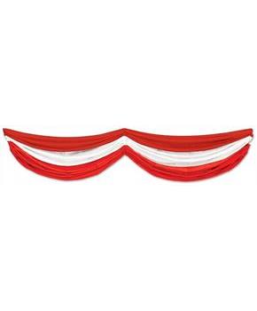 Red & White Fabric Bunting