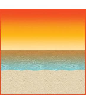 Luau Sunset Backdrop