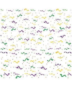 Mardi Gras Confetti & Serpentine Border