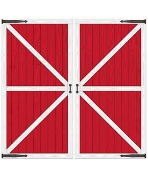 Red Barn Door Props