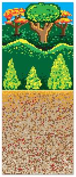 Forest 8-Bit Backdrop