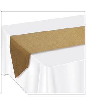 Faux BurlapTable Runner