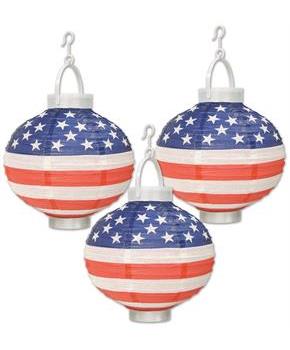 Light-Up Patriotic Paper Lanterns