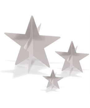 3-D Foil Star Centerpieces