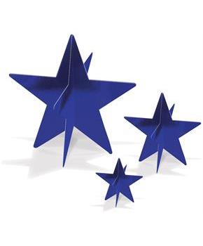 3-D Foil Star Centerpieces