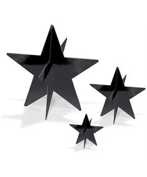 3-D Foil Star Centerpieces