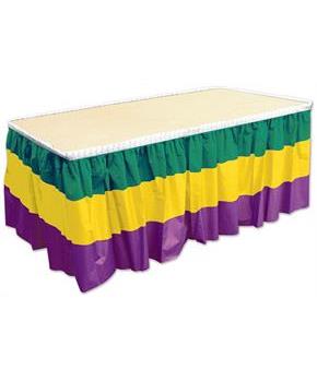 Mardi Gras Table Skirting