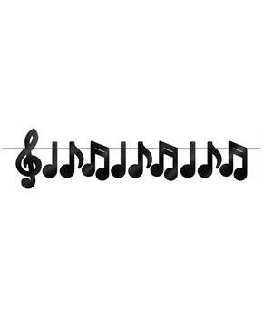 Foil Musical Notes Streamer