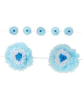 Tissue Flower Garland