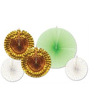 Assorted Paper & Foil Decorative Fans