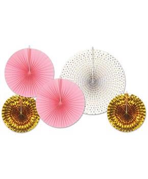 Assorted Paper & Foil Decorative Fans