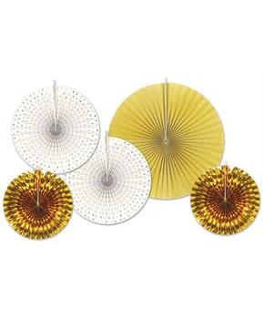 Assorted Paper & Foil Decorative Fans