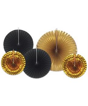 Assorted Paper & Foil Decorative Fans