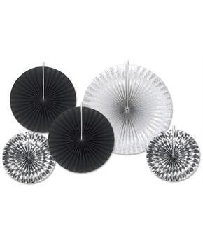 Assorted Paper & Foil Decorative Fans