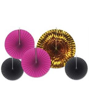 Assorted Paper & Foil Decorative Fans
