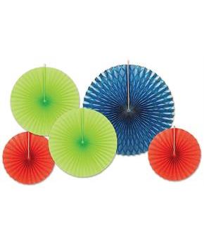 Assorted Paper & Foil Decorative Fans