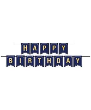 Foil Happy Birthday Streamer