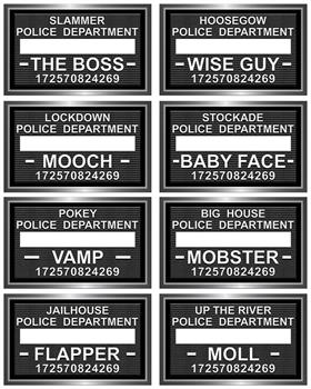 Speakeasy Mug Shot Photo Fun Signs